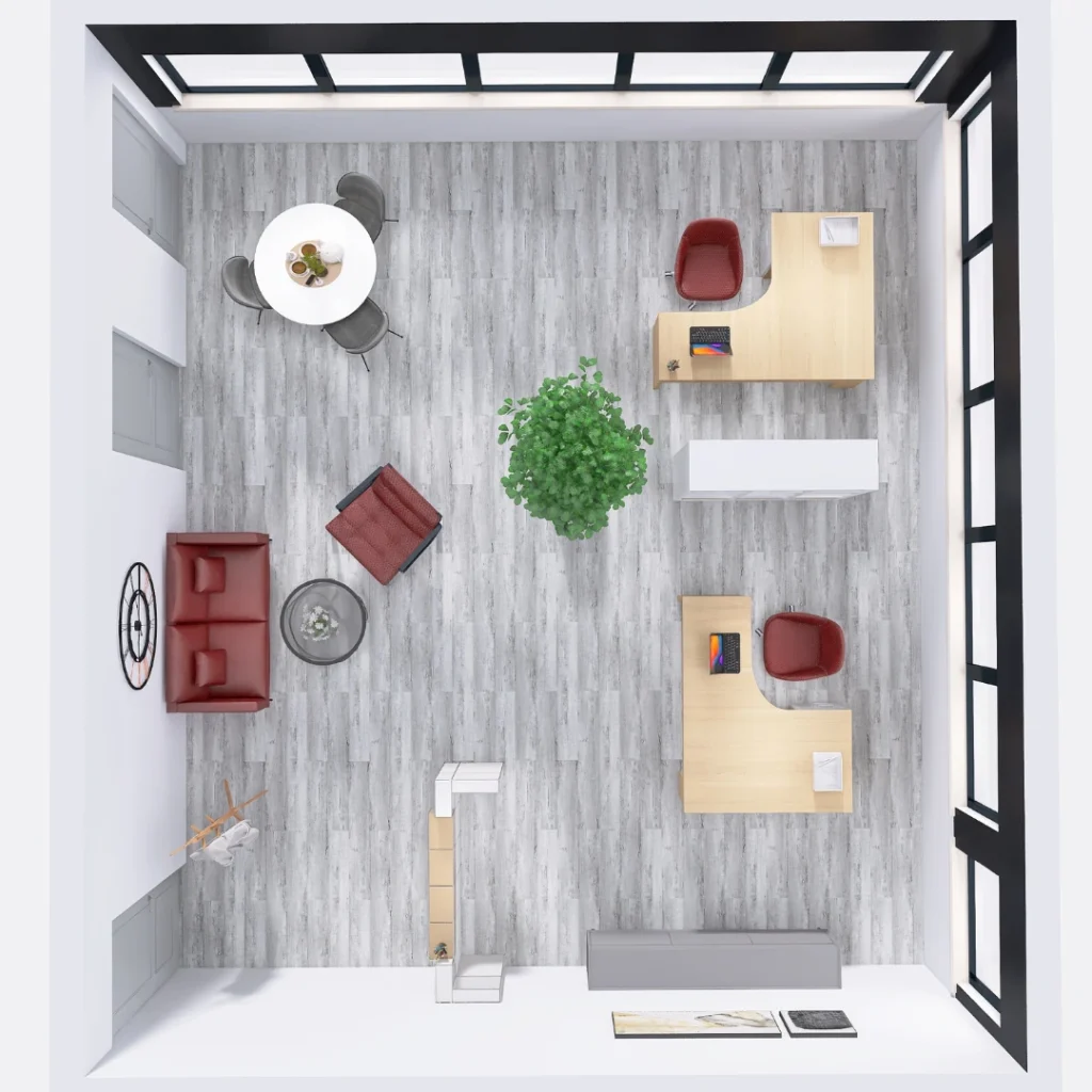 InteriordesignBüruGrundriss